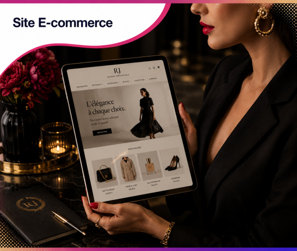 Création de site e-commerce WordPress – Formule Bronze de Roos Jordan Agency : boutique en ligne premium dédiée aux marques de mode, de beauté et de bien-être.