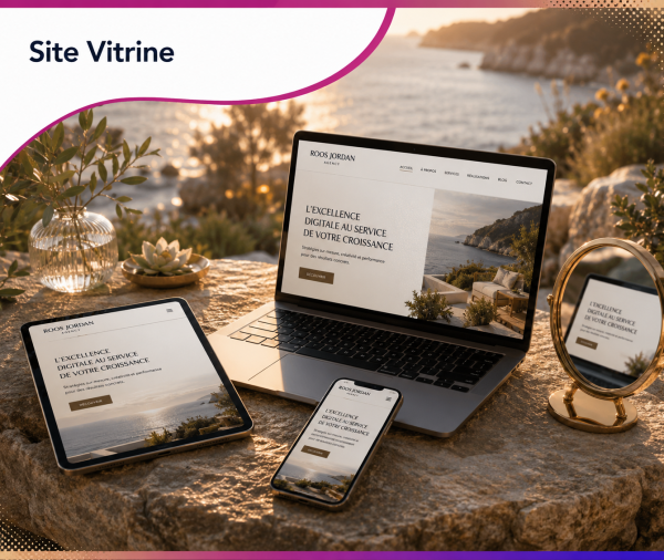 Création de site vitrine WordPress – Formule Bronze de Roos Jordan Agency : site internet premium, responsive et optimisé pour valoriser votre entreprise et développer votre visibilité en ligne.