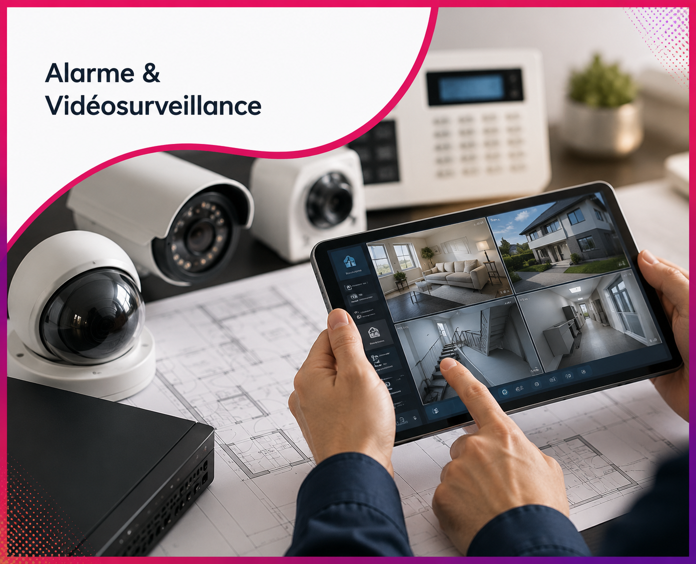 Pack Alarme & Vidéosurveillance – Solution digitale et stratégie de visibilité pour les professionnels de la sécurité – Roos Jordan Agency