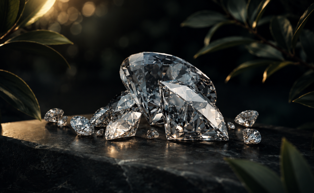 Diamant en pleine nature
